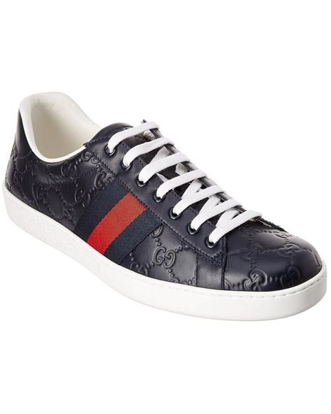 scarpe ace trainers gucci false blu|gucci ace shoes authentic.